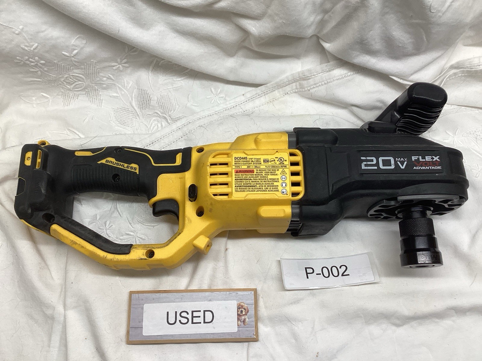 DEWALT DCD445B 20 V Drill Set – Yellow P-002