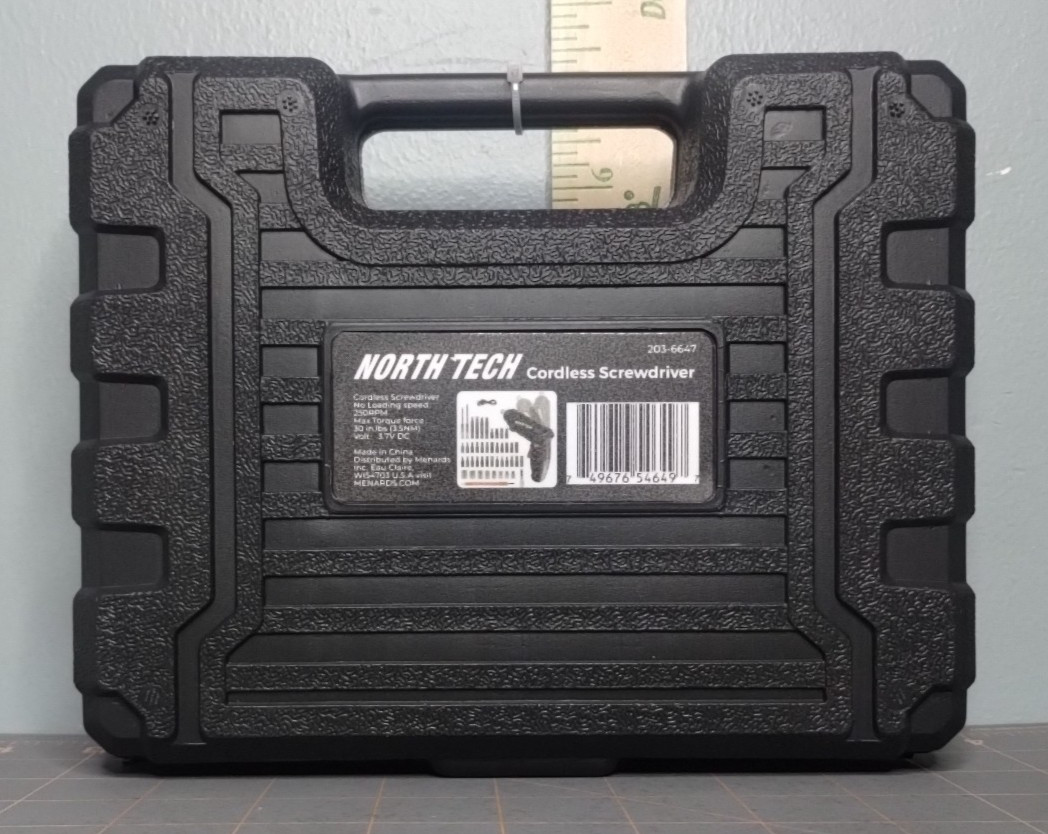 North Tech 3.7V Cordless Screwdriver 203-6647 – Rechargeable