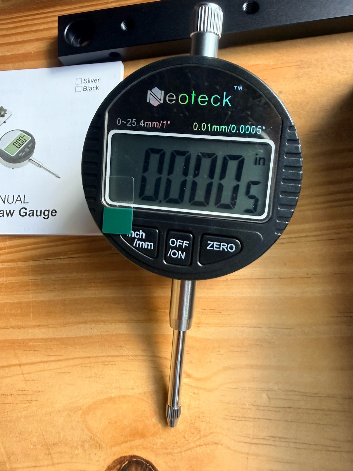 0-1 » Digital Dial Indicator Table Saw Gauge Suitable for Table Saws with a Groo