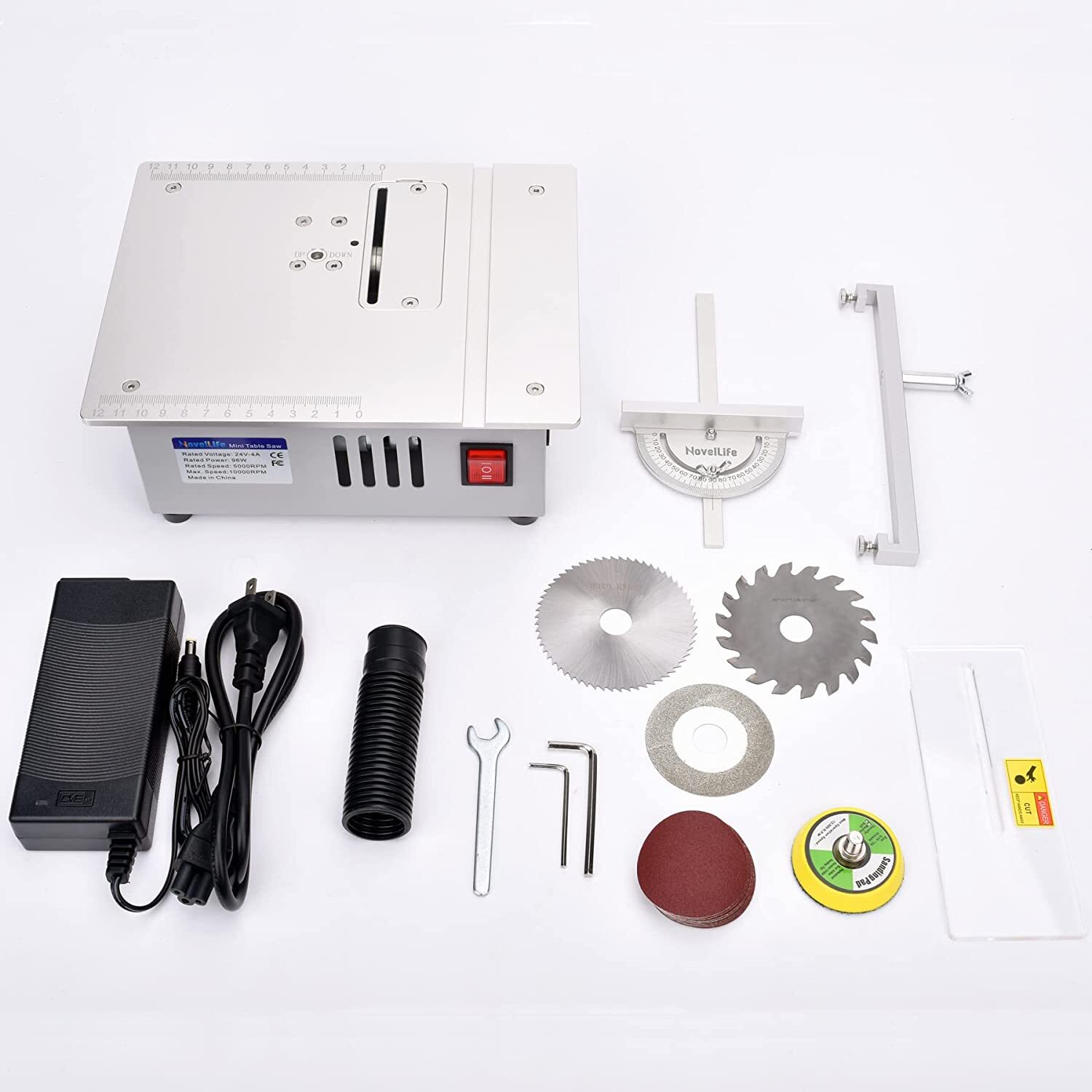 Mini Table Saw Multifunctional Woodworking 5000RPM Hobby DIY Table Saw Set US