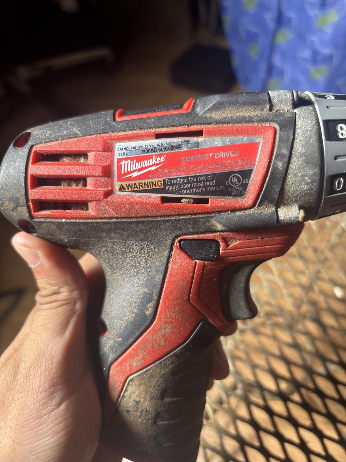 Milwaukee M12 Cordless 12V 1/4&Prime; Hex Screwdriver Driver 2401-20 (Tool Only)