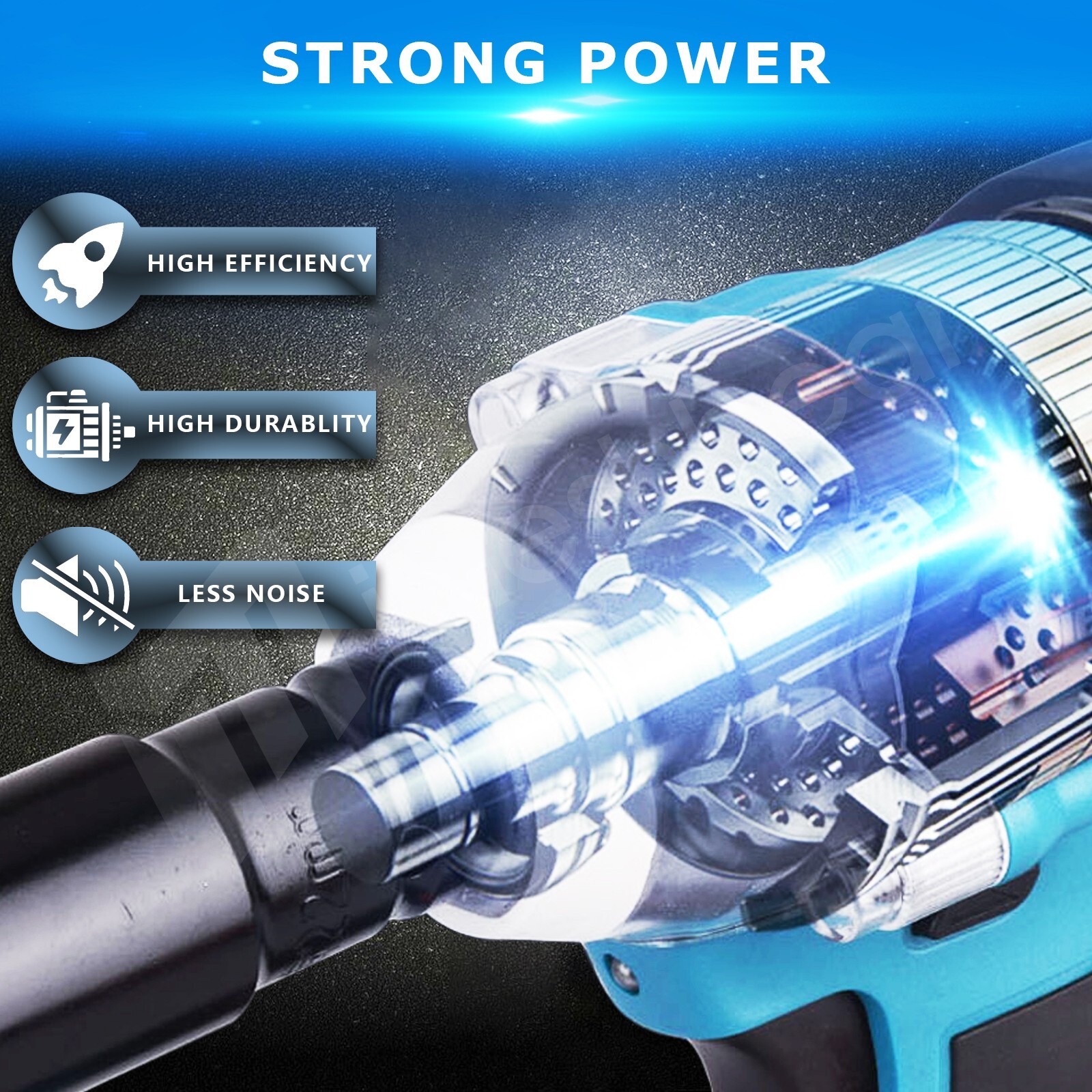 21V Cordless Impact Wrench 1/2&Prime; 550Nm High Torque Brushless Drill 5.5Ah Battery