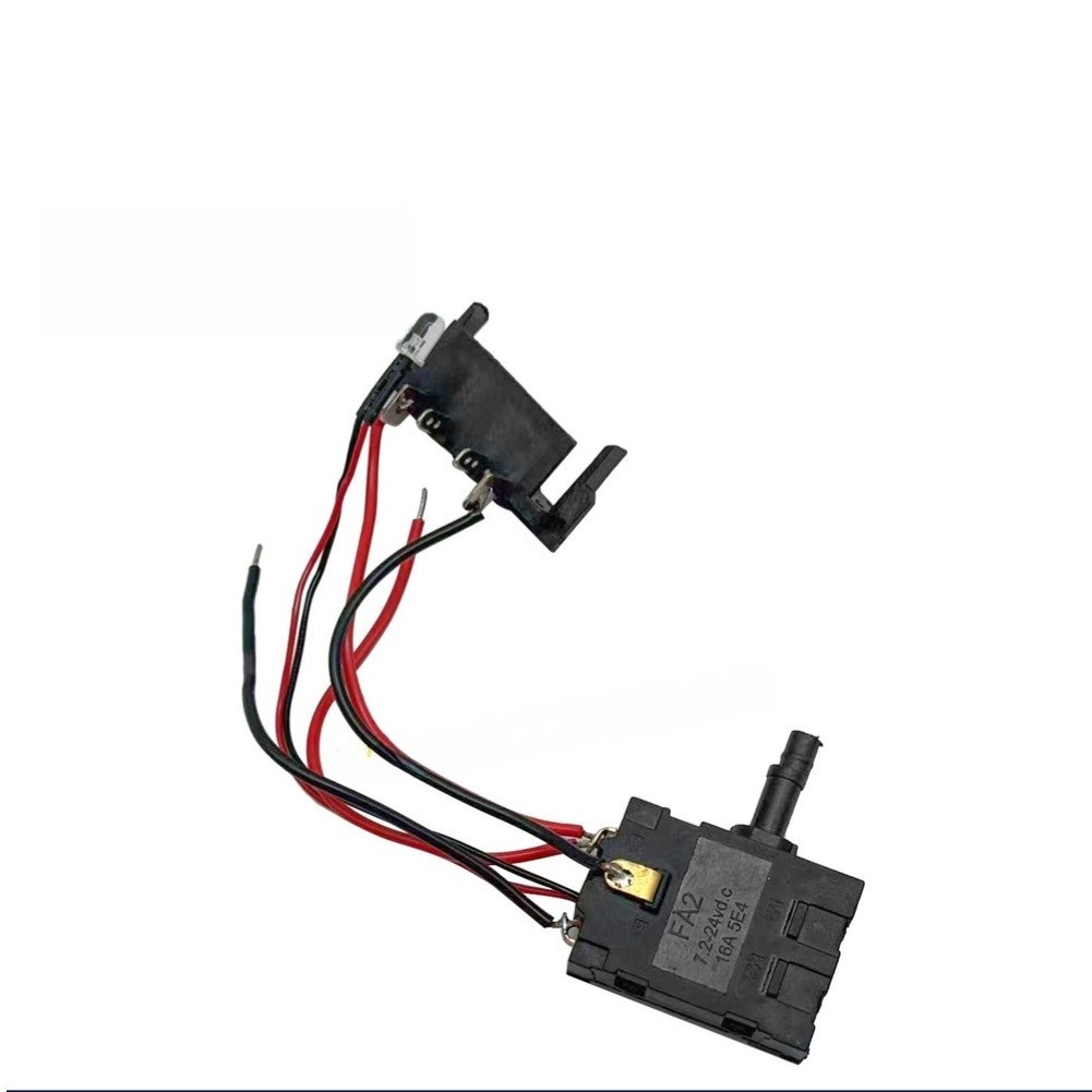 LED-Equipped for fa2 Electric Wrench Switch 7.2-24V DC 16A 3.9×1.6×2.8cm Plastic