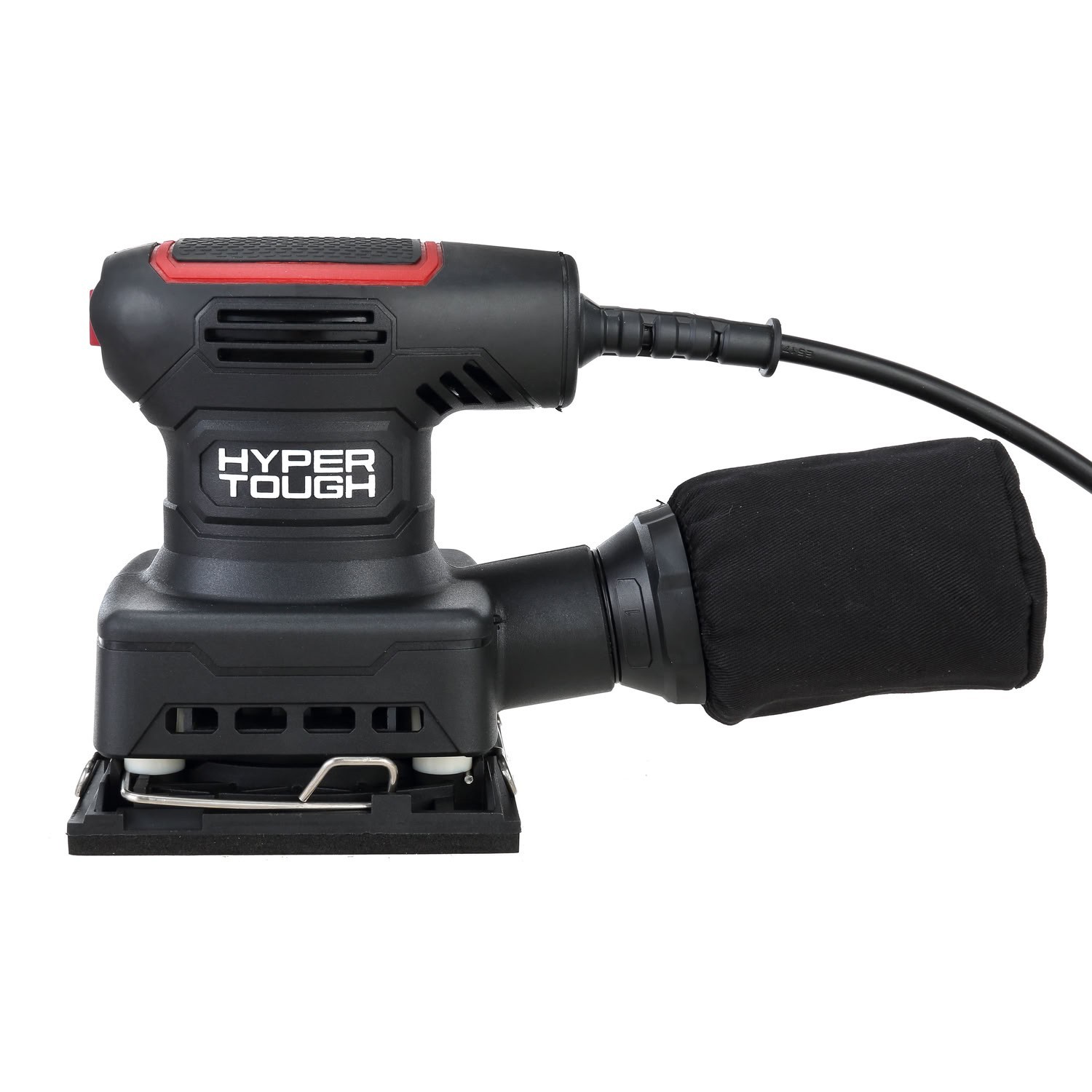 Hyper Tough 2.2 Amp Corded 1/4 Sheet Finishing Palm Sander With Dust Bag