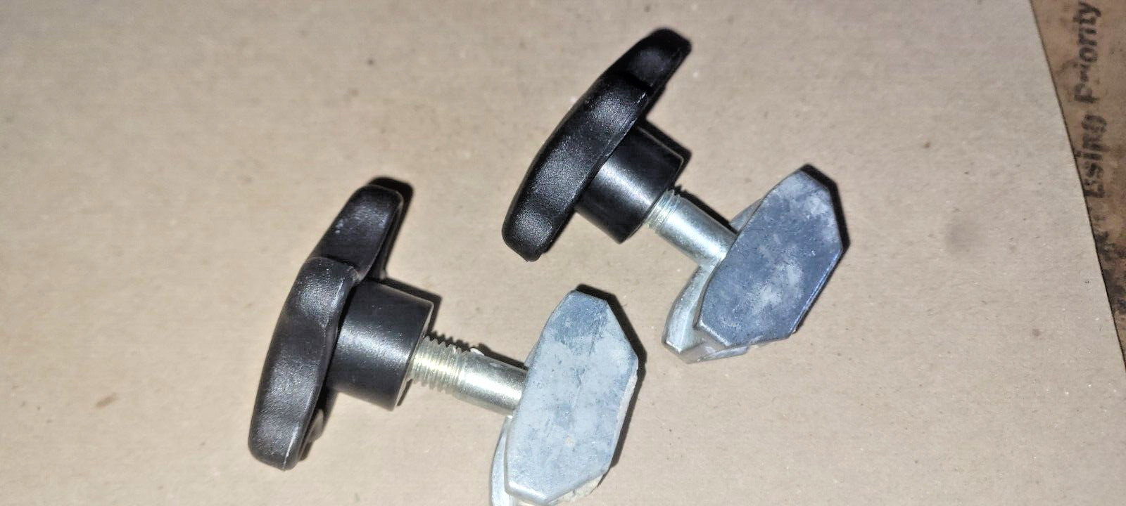 One (1) Import 14 Bandsaw table trunnion bolts and shoe and handle (6-3)