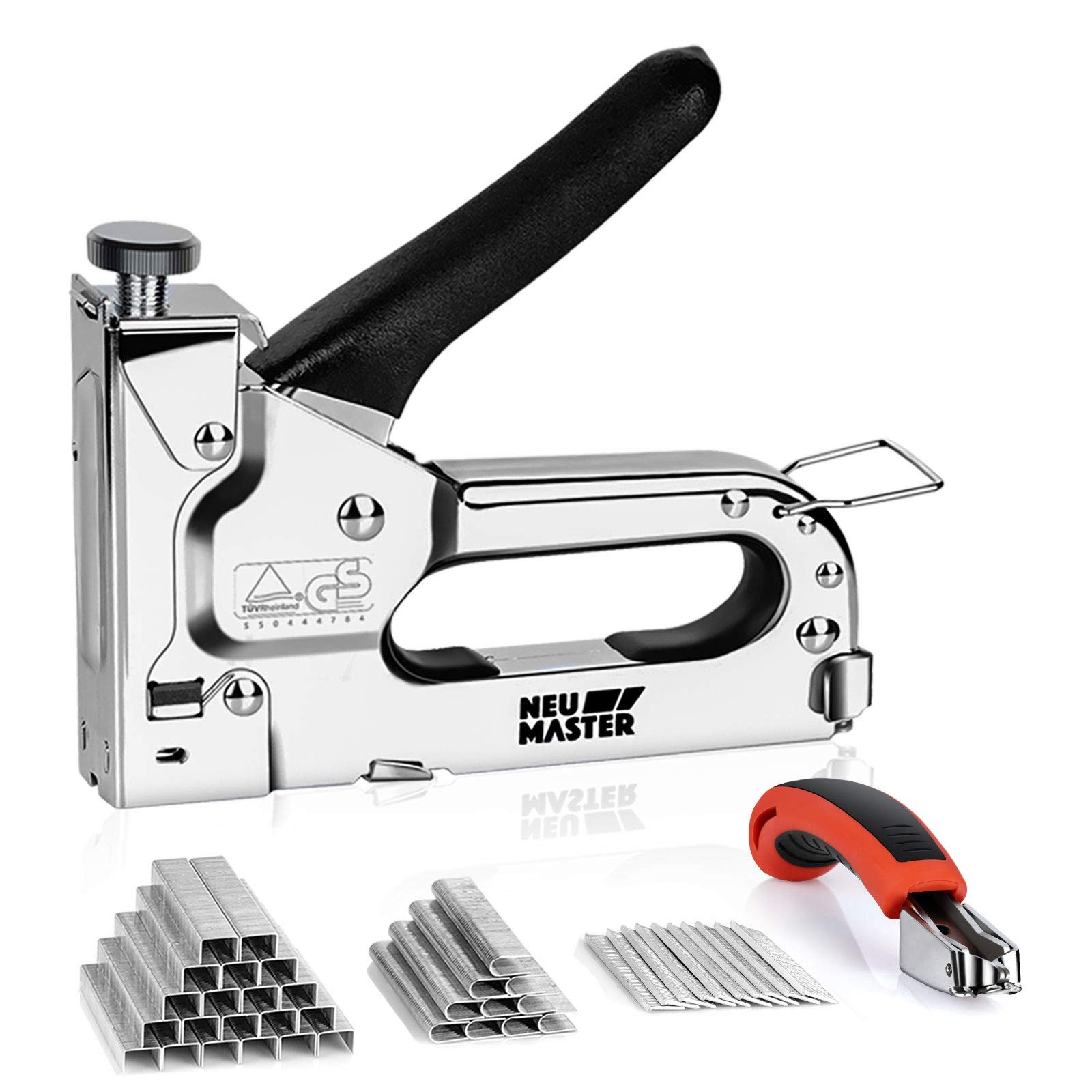 3 in 1 Staple Gun, Manual, Heavy Duty with Stapler Remover and 2000Pcs Staple…