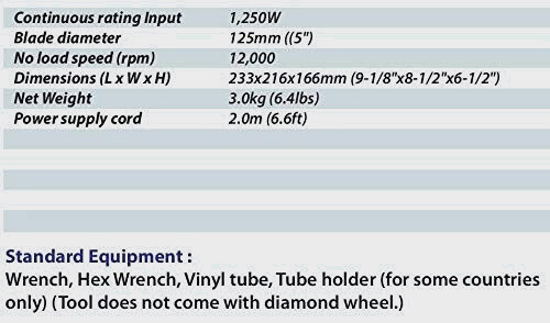 MAKITA 1250W Tile Cutter 125mm 220V M4101B