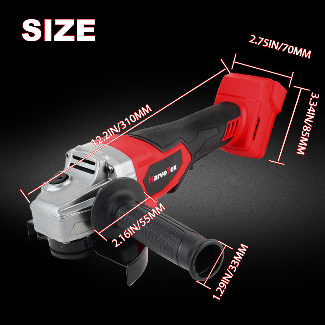 Cordless Angle Grinder Compatible Milwaukee 18V Battery 4-1/2&Prime; to 5&Prime; Brushless
