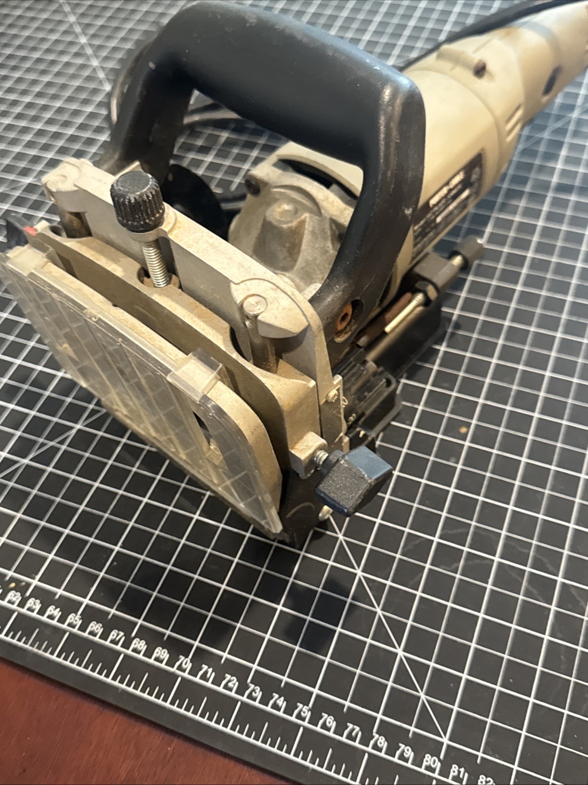 Porter Cable 557 Biscuit Plate Joiner Kit w/dust Bag And Hinge Guide Tested 📦