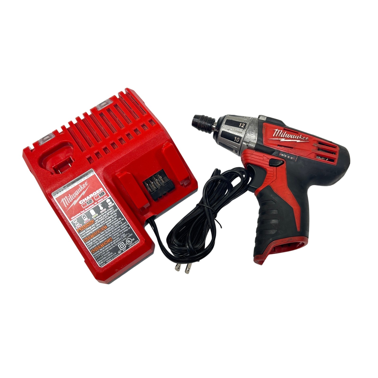Milwaukee 2401-20 M12 12-Volt Lithium-Ion Cordless 1/4 in. Hex Screwdriver