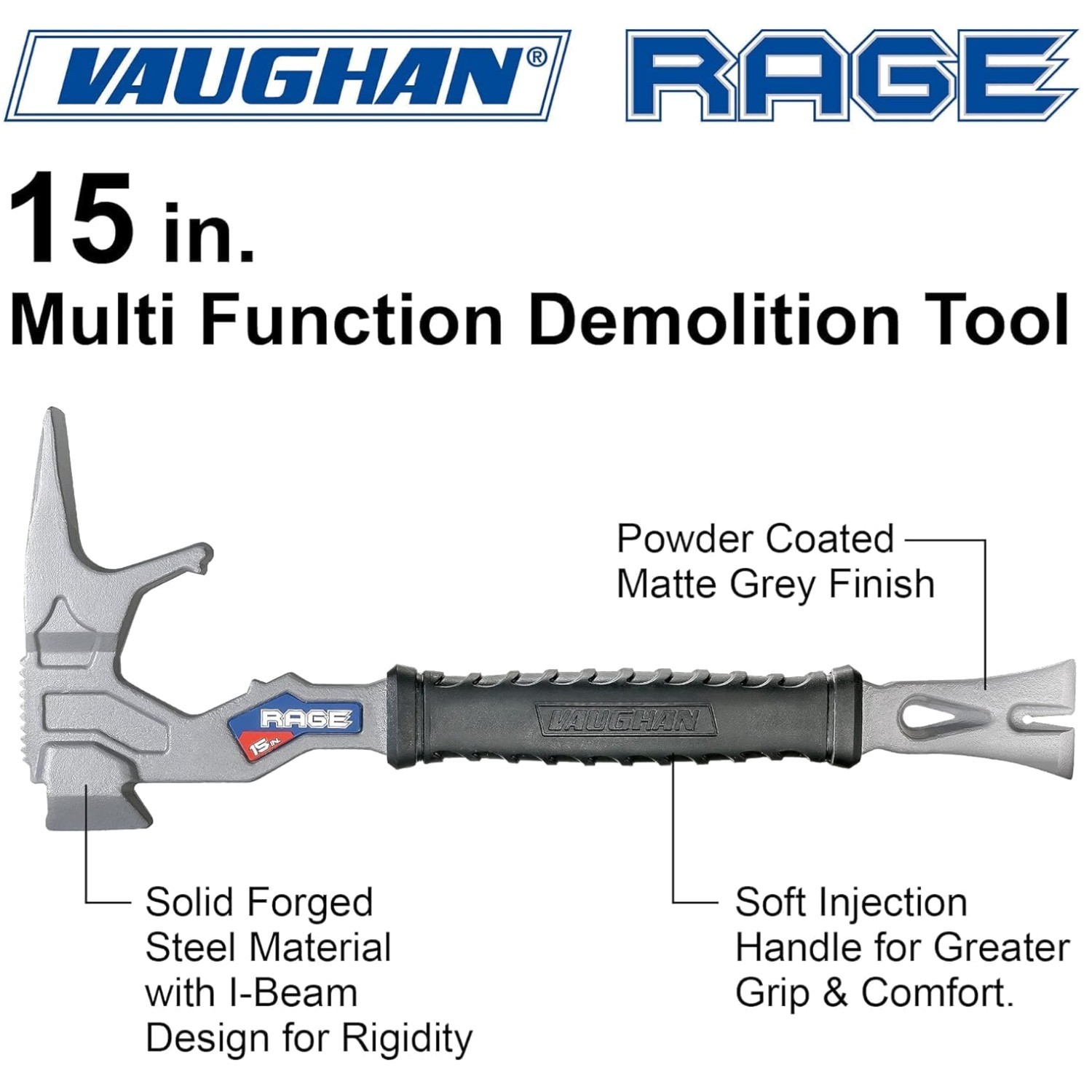 Vaughan 15&Prime; Multi-Function Demolition Hammer Tool