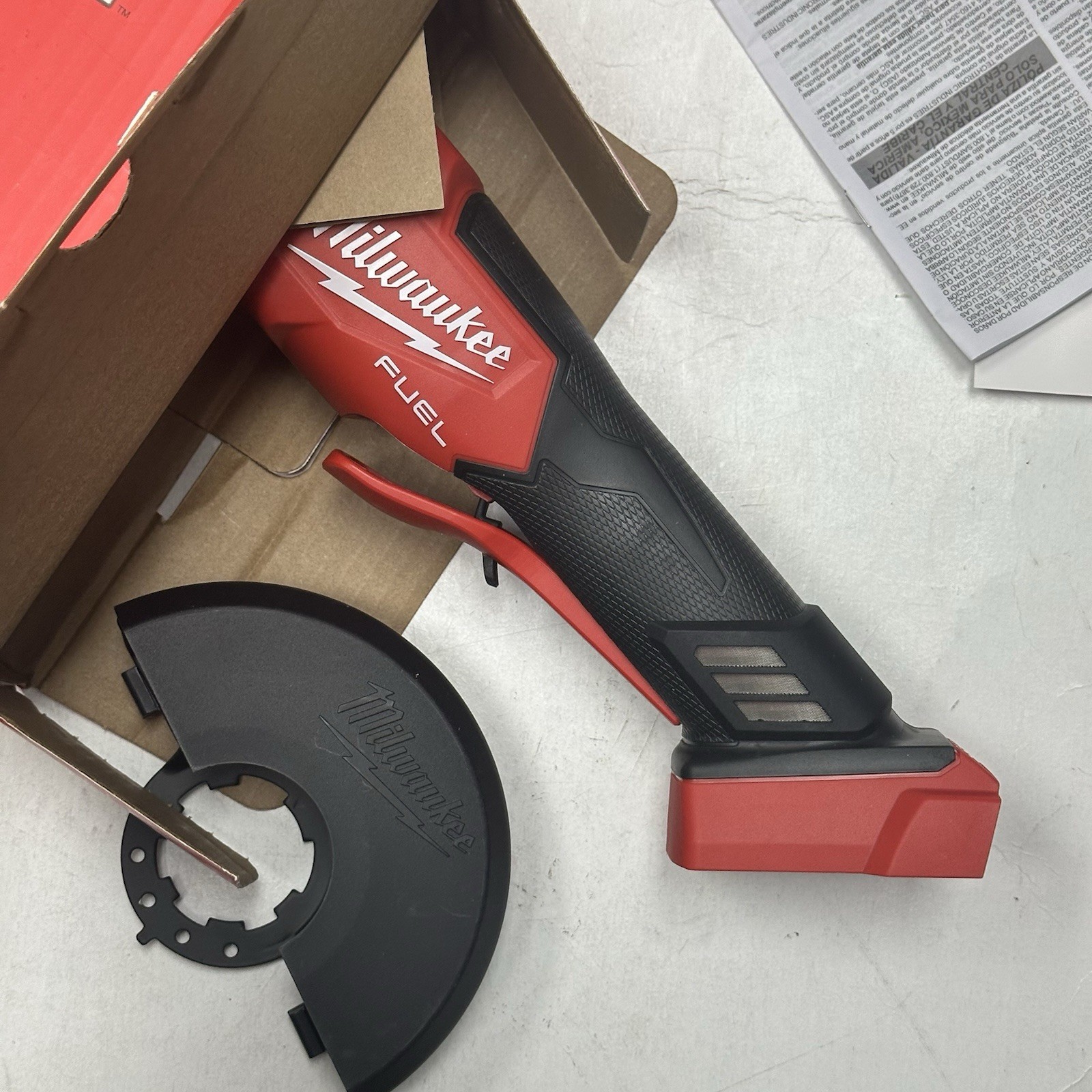 Milwaukee 2880-20 4-1/2&Prime;/5&Prime; Braking Grinder Paddle Switch No-Lock – New