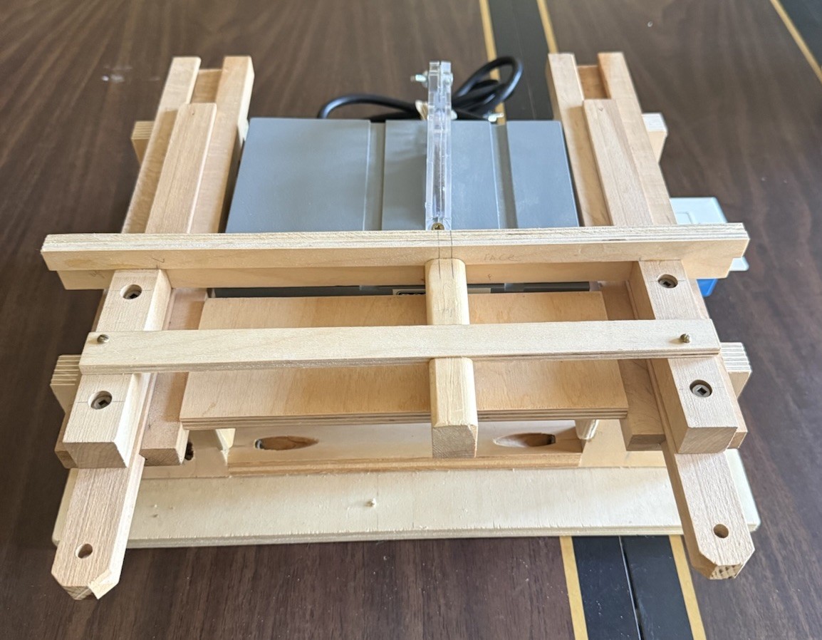 Precision Table Saw PSI woodworking Products 4” Blade With Custom Wood Base