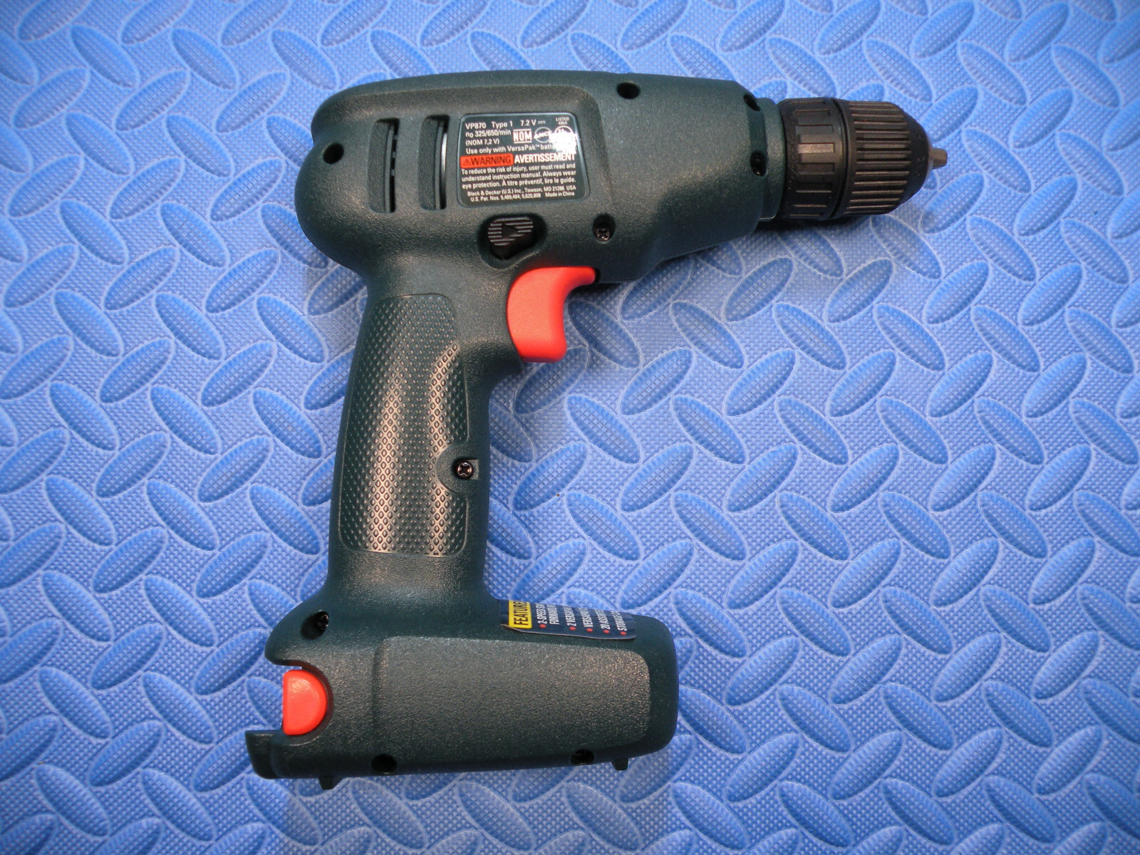 Black & Decker VP870 Versa Pak 7.2V Dual Battery 3/8 Drill