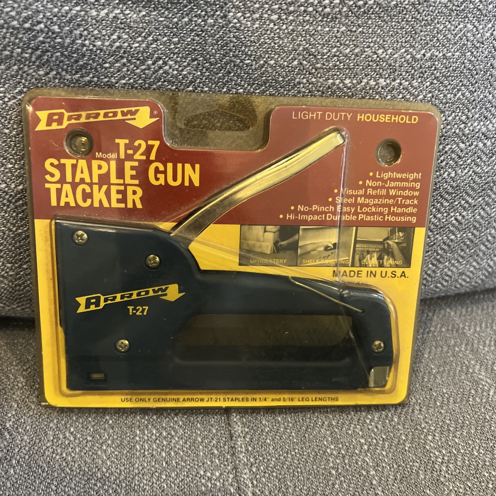 Arrow Light Duty Staple Gun Tacker T-27 Made In USA