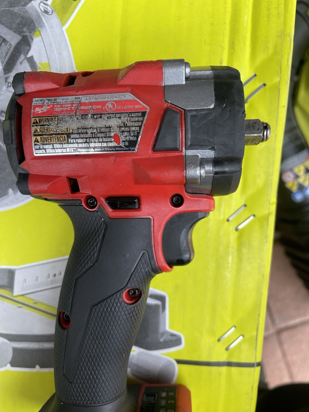 Milwaukee 2854-20 M18 FUEL 3/8&Prime; Compact Impact Wrench(0514-06B)