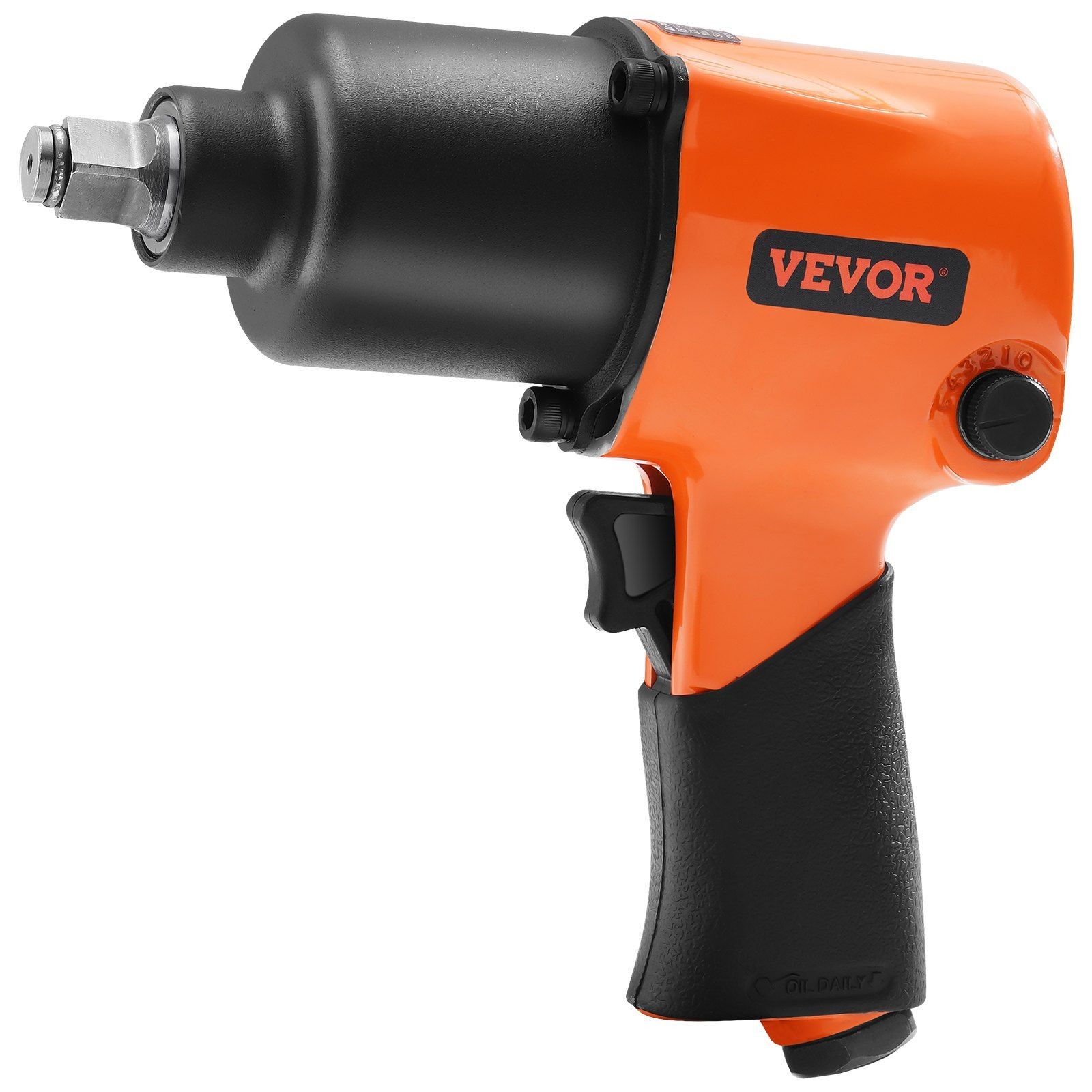 880ft-lbs 7500RPM 1/2in Air Impact Wrench Anti-Slip Handle Portable