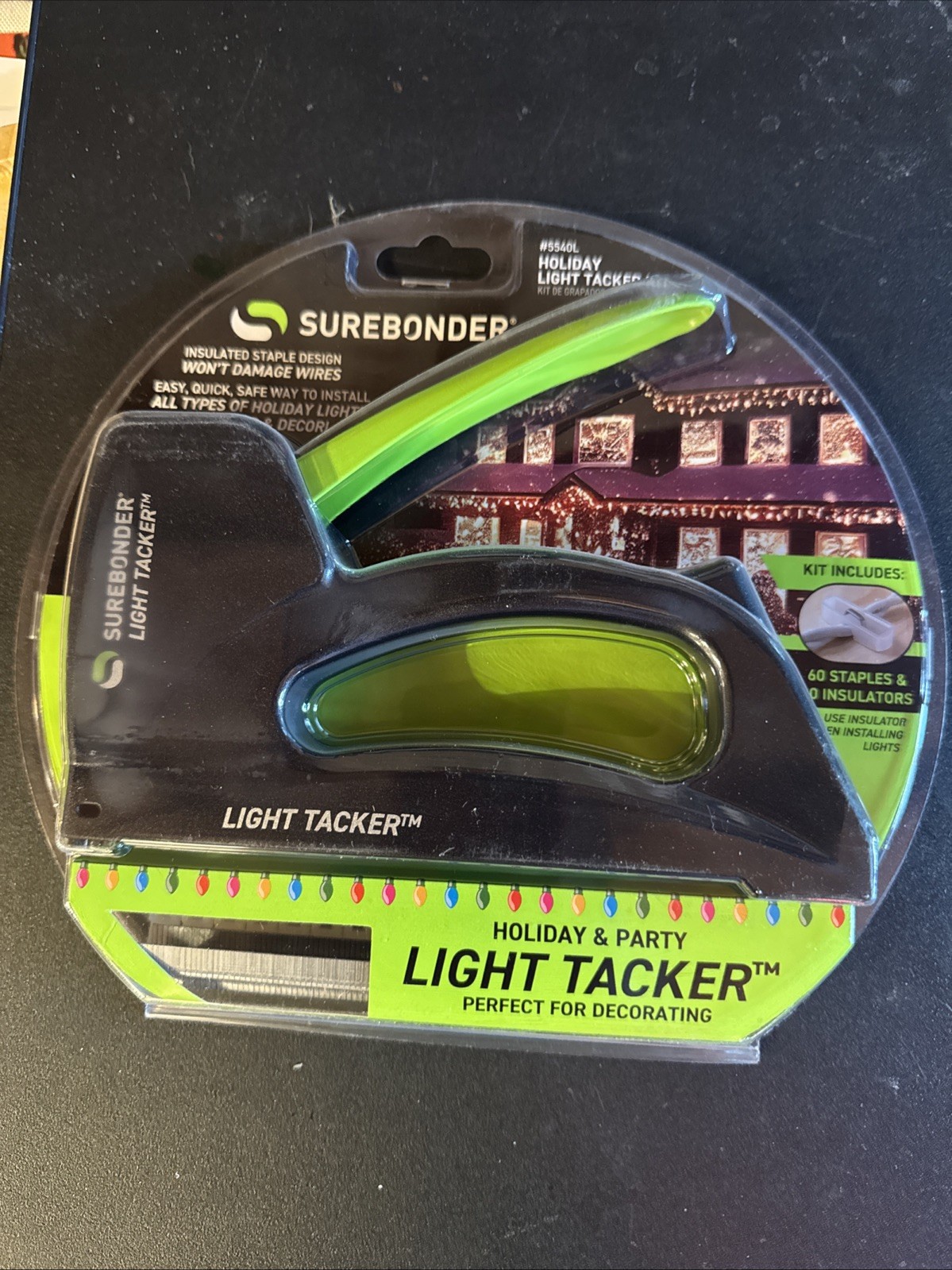 New Surebonder Holiday Light Tacker Kit: Tacker, 60 Staples/30 Insulators