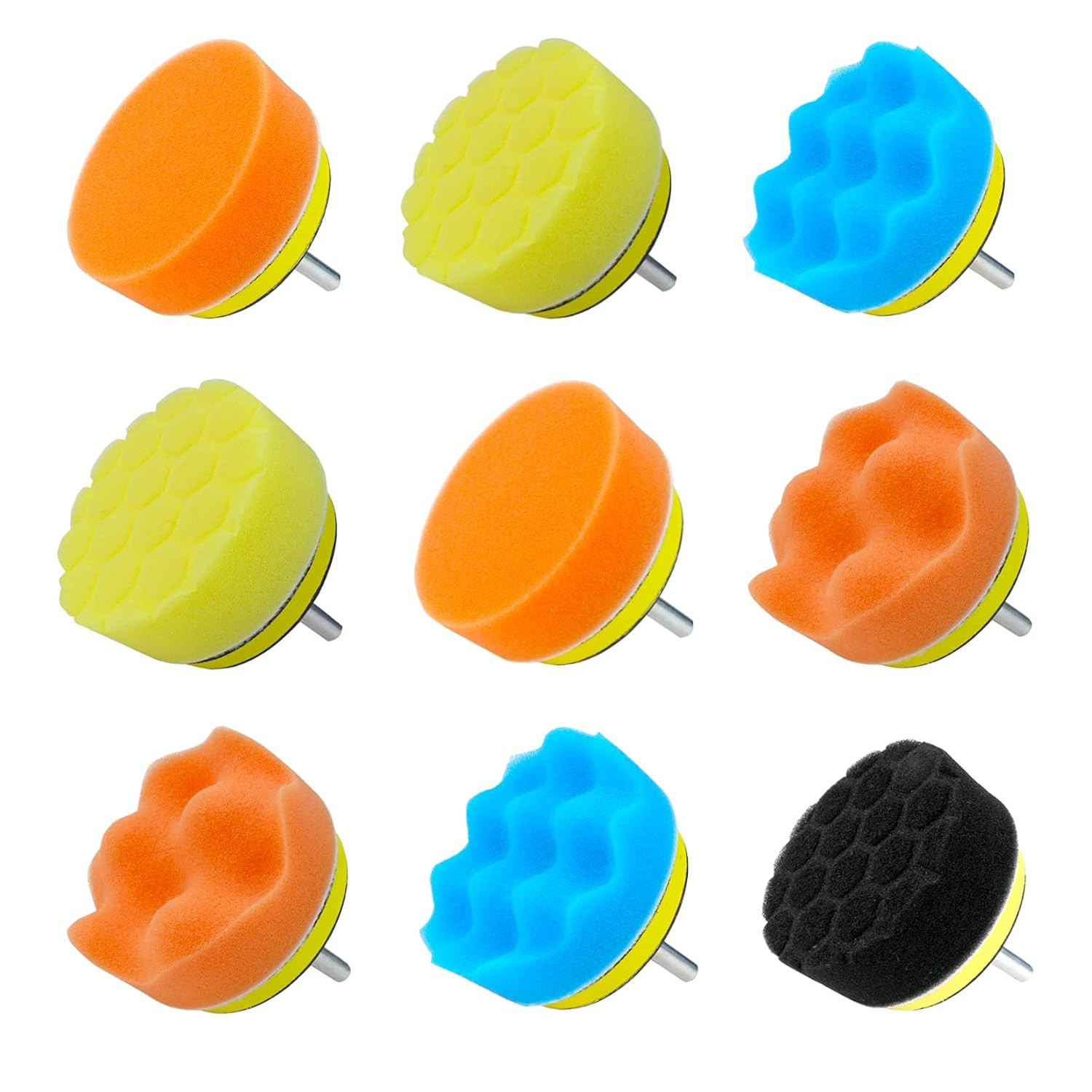 Car Foam Polishing Buffing Kit,Polishing Buffing Pads,Wool Pads,Polishing & Buff