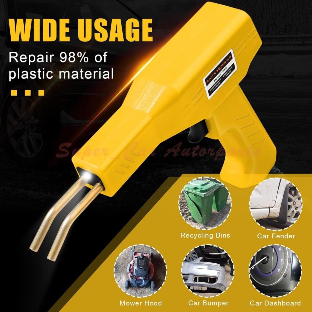 Plastic Welder Kit Soldering Hot Stapler Bumper Repair Welding Gun 800 Staples