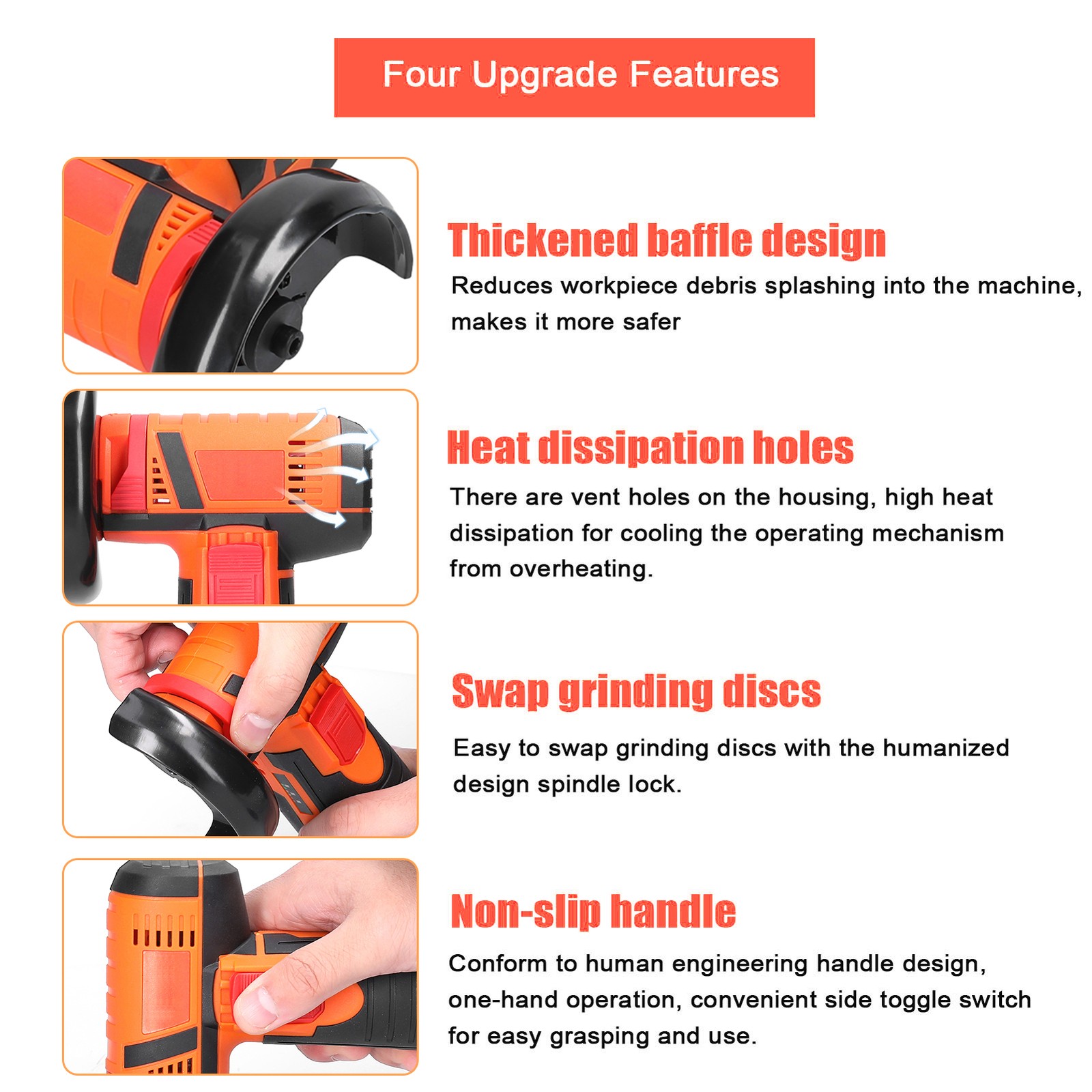2-19500rpm Electric Grinding Tool Multifunctional Mini Grinder Handheld Cutter