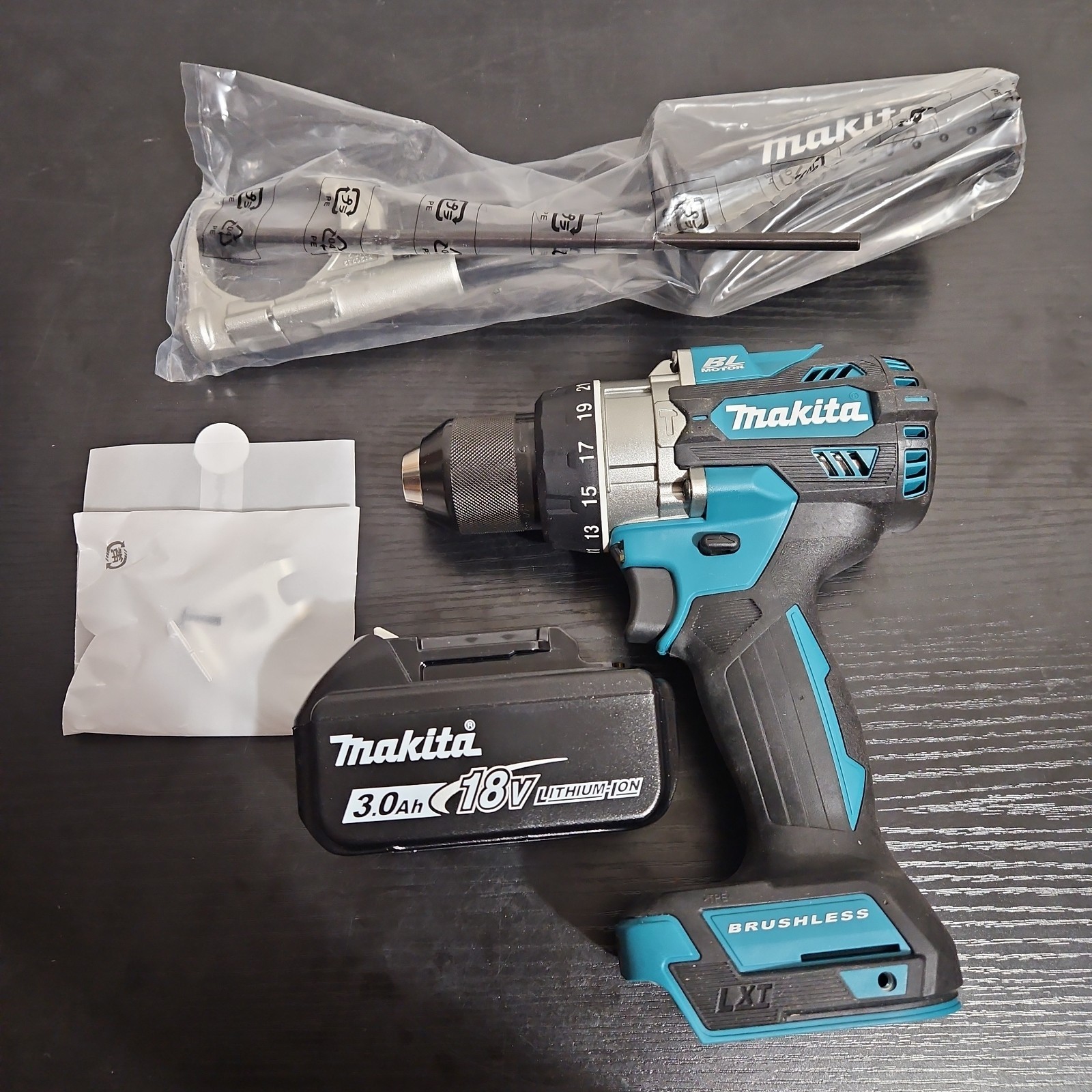 Makita XPH14Z 18 V Brushless Cordless Hammer Driver with 3ah battery.