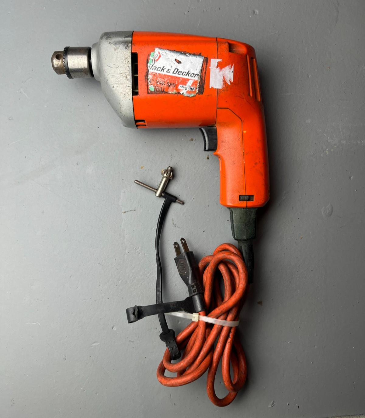 Black And Decker 1/4&Prime; Variable Speed Drill 7080 Type 1 Vintage 3.0 Amps WORKS