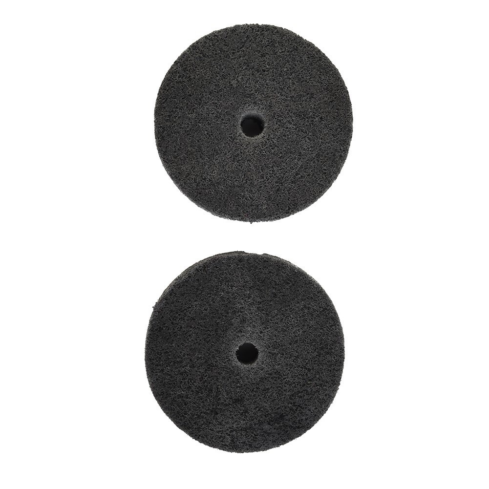 2pcs 3-Inch Nylon Fiber Polishing Wheel Buffer Pad Metal Wood Grinding Disc Tool