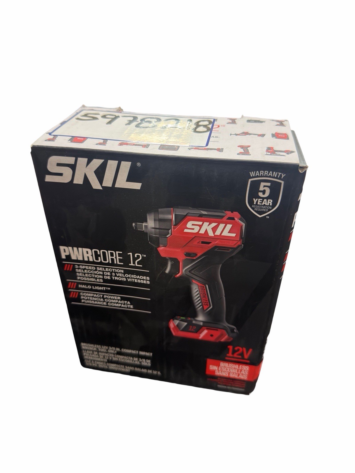 SKIL PWRCORE12 Brushless 3/8&Prime; Driver Cordless Impact Wrench Variable Speed *NEW*