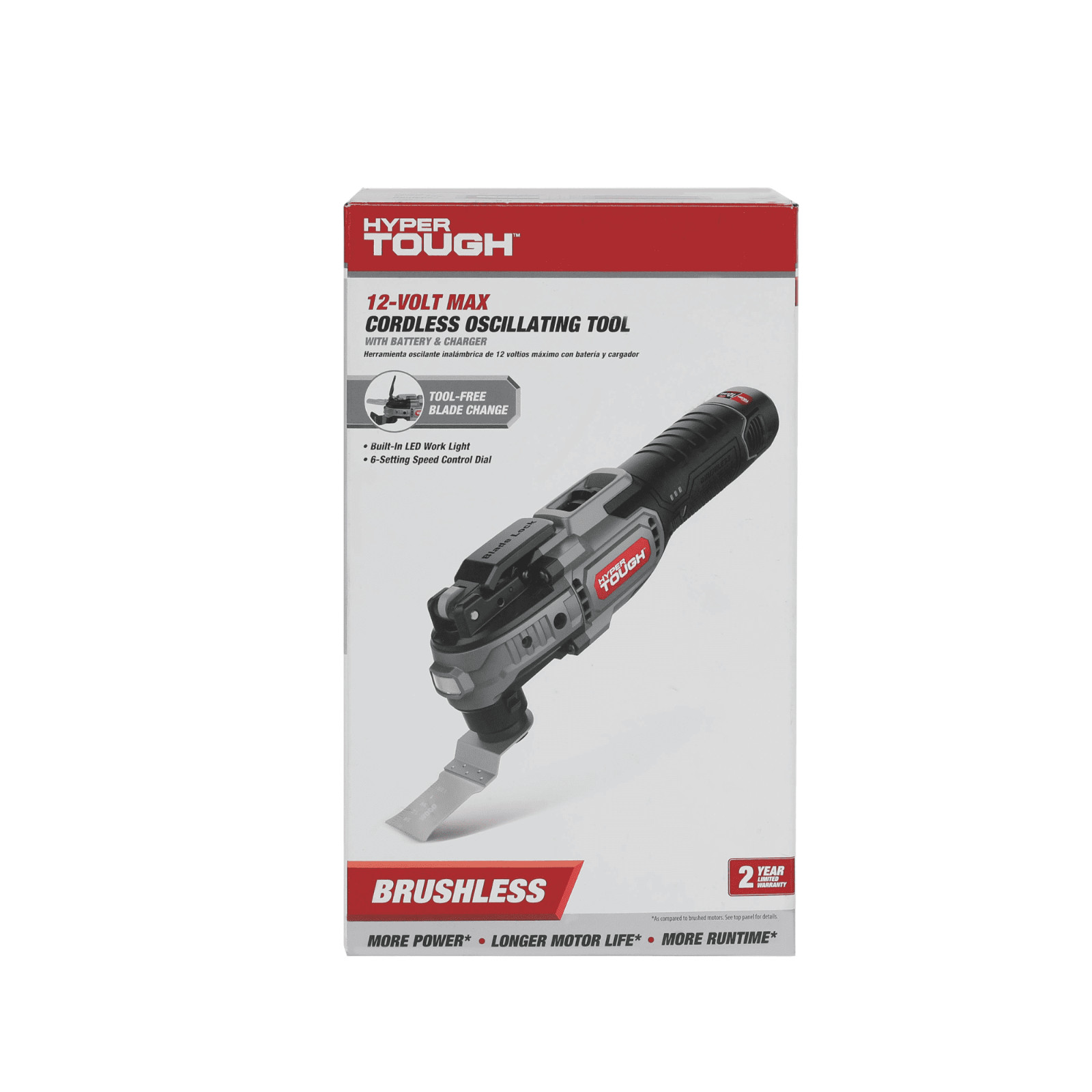 Hyper Tough 12V Max Lithium-Ion Brushless Oscillating Multi-Tool 1.5Ah Battery™