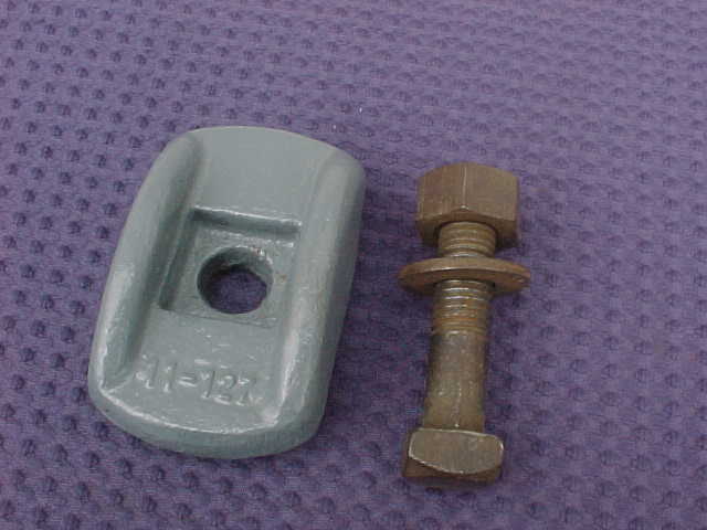 Lathe Bed Clamp No. 11-127 With 5/8 Bolt The size is 3 3/4&Prime; x 2 3/8&Prime;