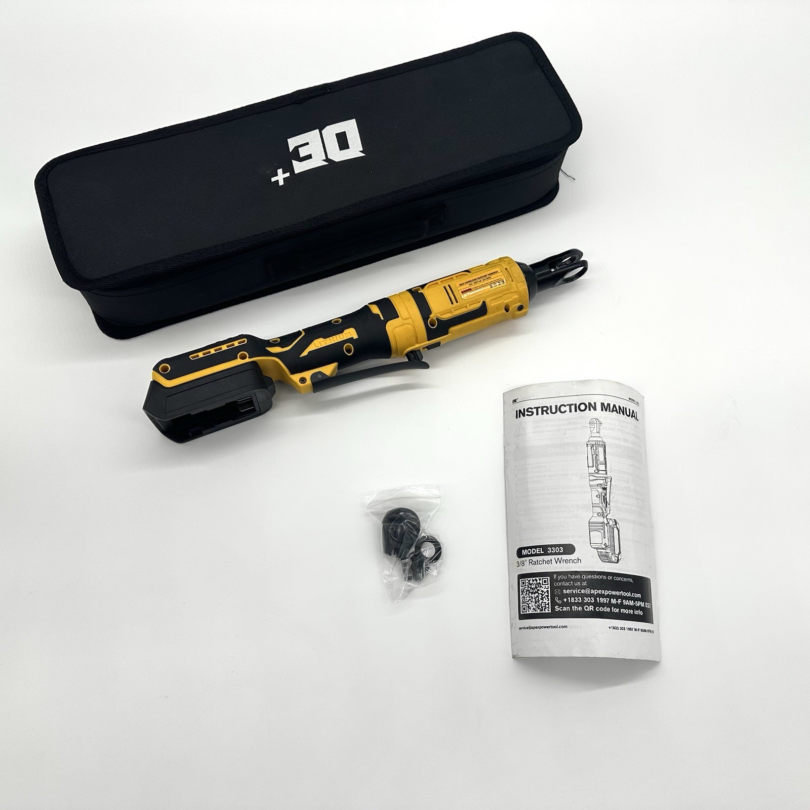 Apex Power 3/8” Cordless Ratchet Wrench – Head Disassembled/Incomplete PARTS