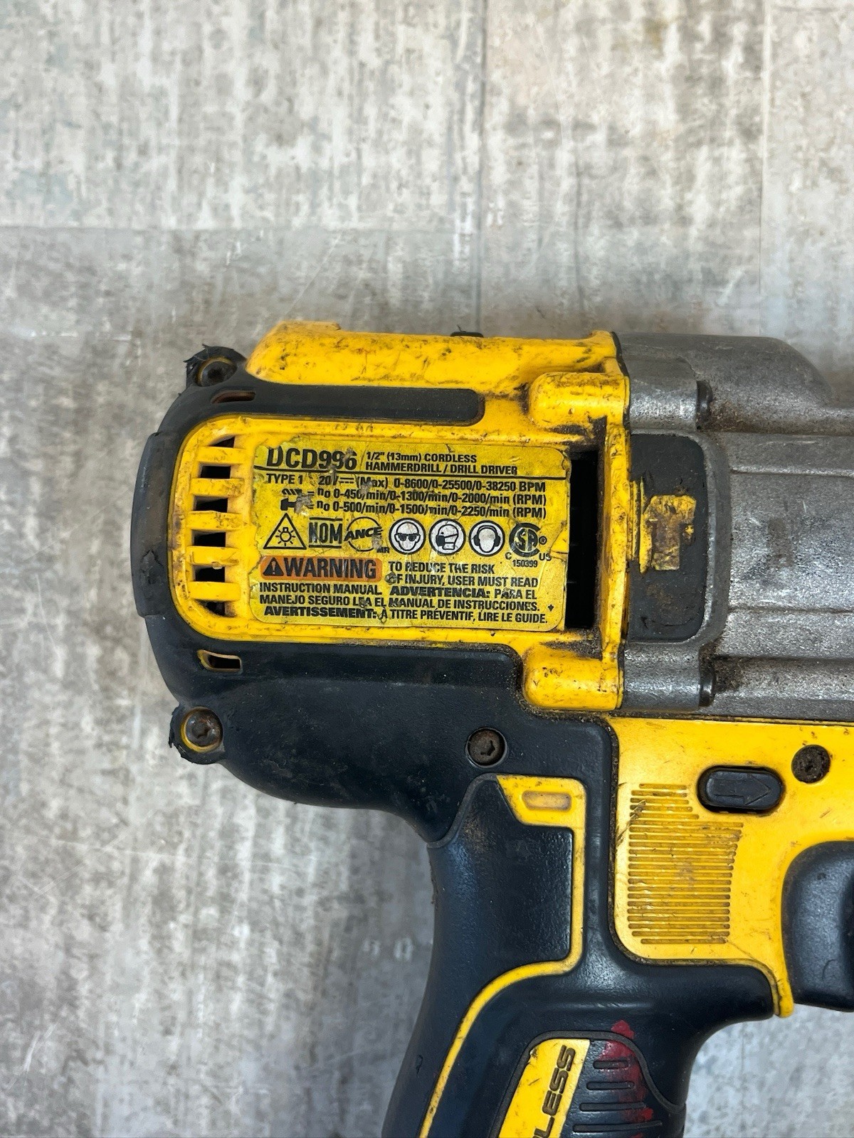 DeWalt DCD996 20V MAX XR Brushless Cordless 1/2&Prime; Hammer Drill Driver (P03059971)
