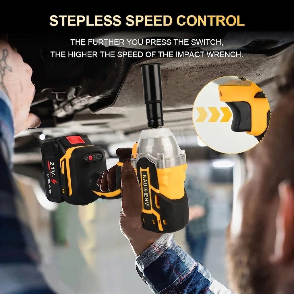 500NM CORDLESS IMPACT WRENCH DRIVE DRILL CAR TIRE LUG NUT REMOVAL EMERGENCY