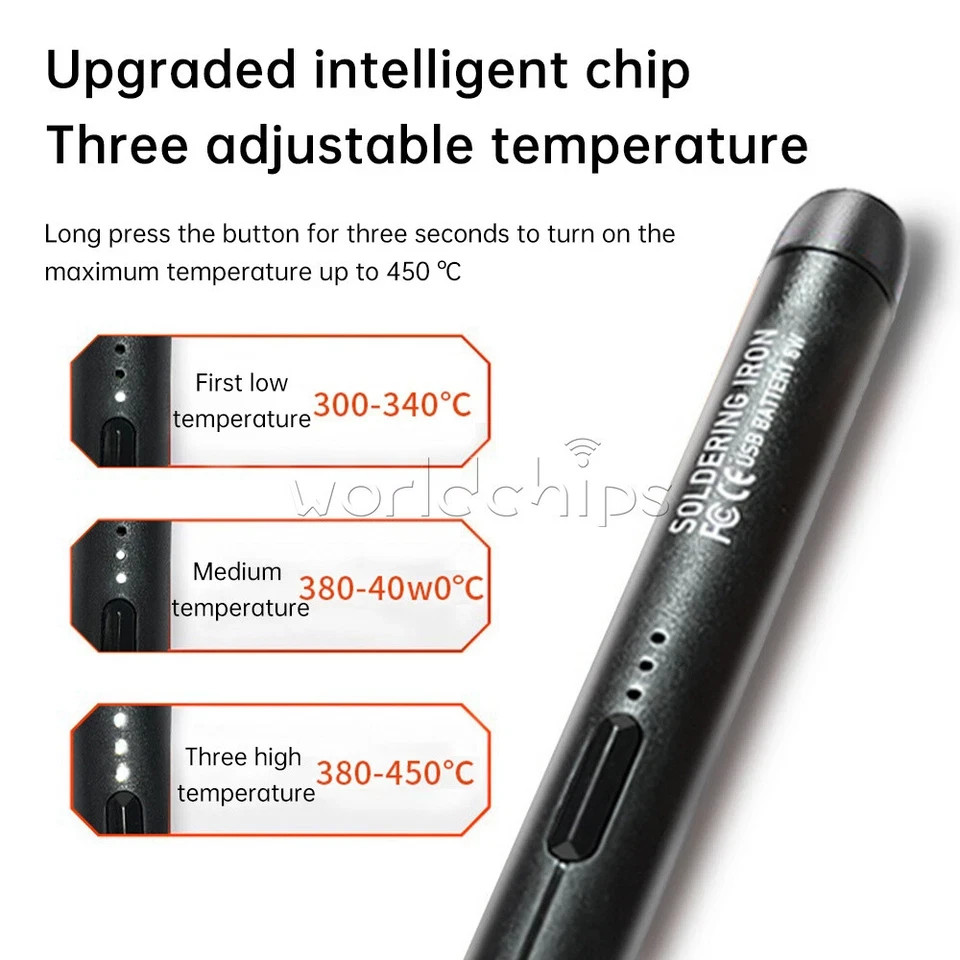 Type-C Wireless Soldering Iron Kit Portable Rechargeable Soldering Iron