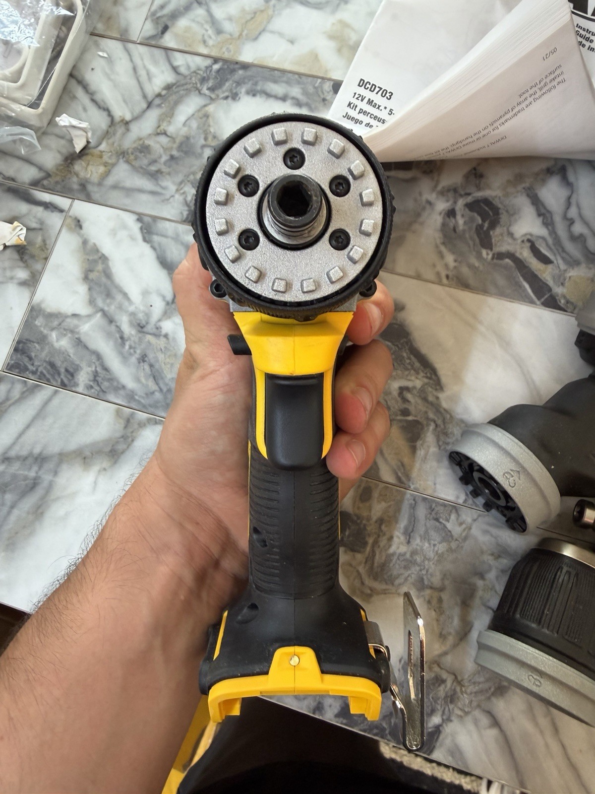 DEWALT 12 Volt DCD703F1 12V MAX Brushless Cordless 5-in-1 Drill/Driver Kit