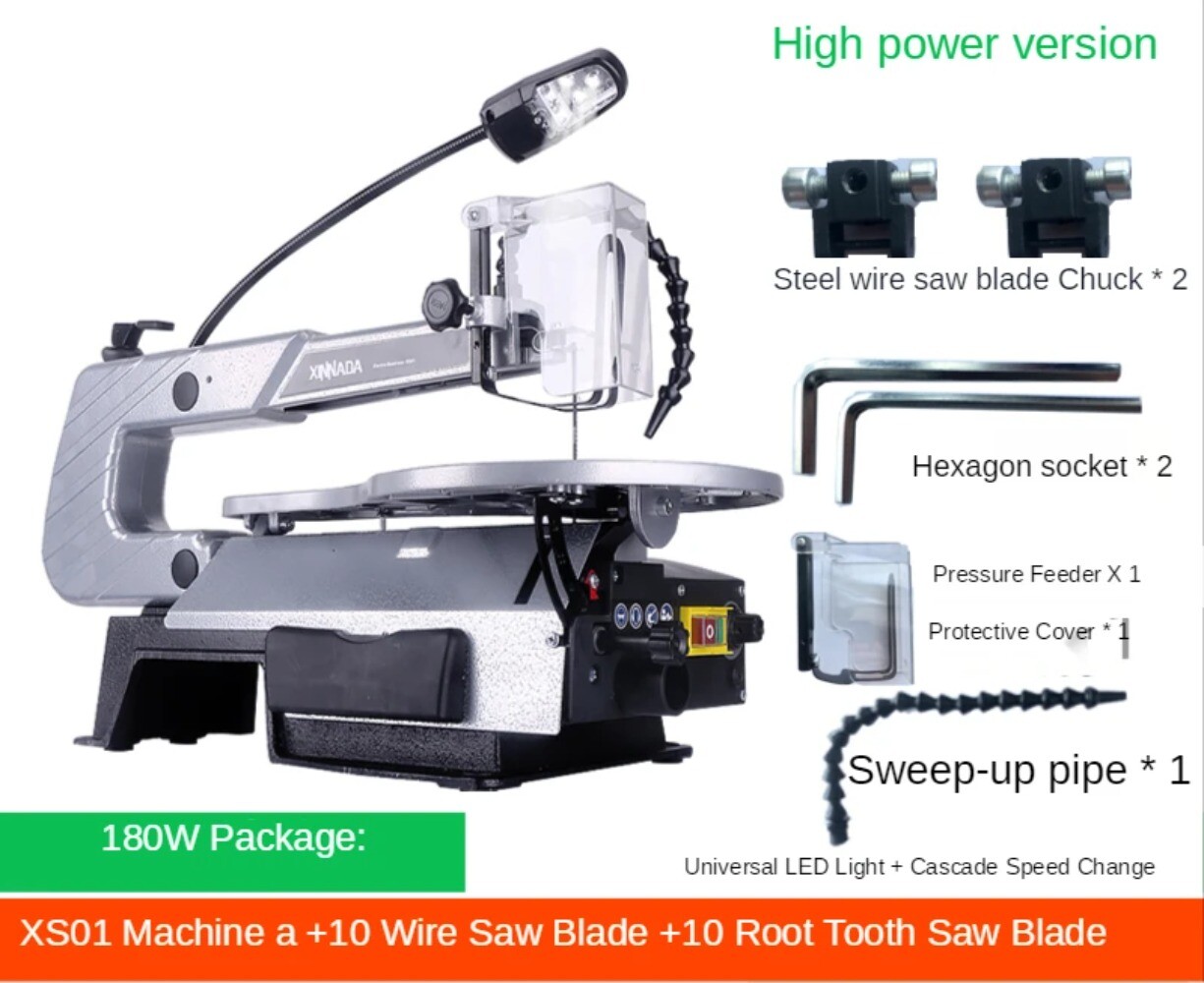220V Curve Saw Electric Wire Saw Table Drew Saw Board Cutting Machine