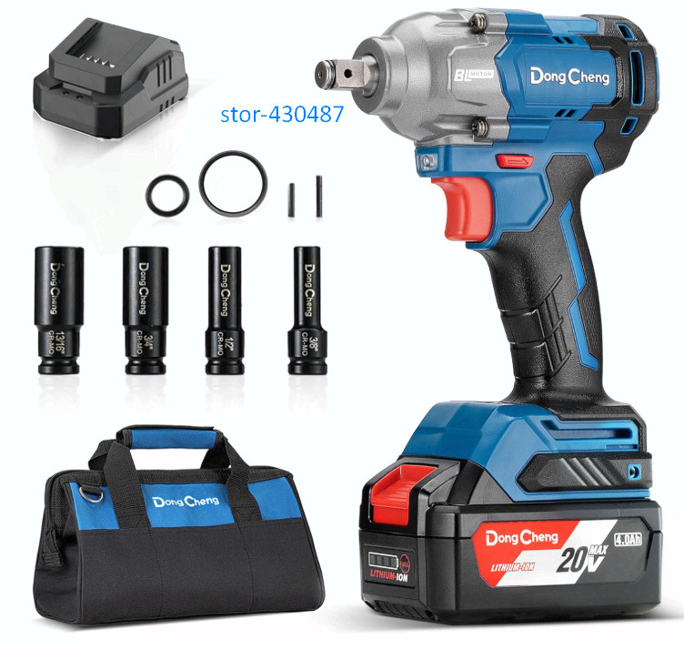 20V Brushless Impact Wrench 1/2&Prime;, 503 ft-lbs, Battery, Charger & Sockets Kit