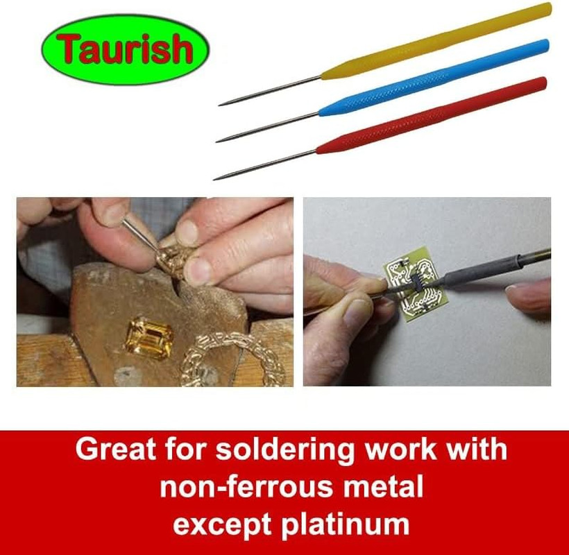 Deluxe Titanium Soldering Pick Set, Set of 3, 6-1/2 Inches