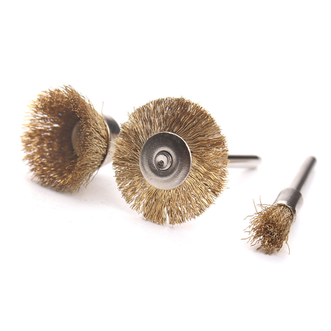 45Pcs Brass Wire Wheel Cup Pen Brush Mix Set For Dremel Rotary Tool Die Grinder