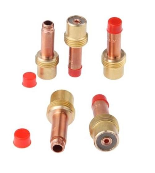 5PCS 45V26 2.4mm(3/32inchs) Gas Lens Collet Body Copper Consumables Kit | for