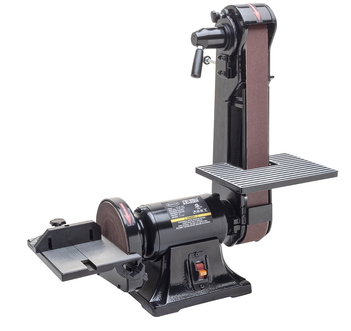 Eastwood 2&Prime; X 42&Prime; Belt and 6&Prime; Disc Sander 1/2 HP 4130 FPM Horizontal/Vertical
