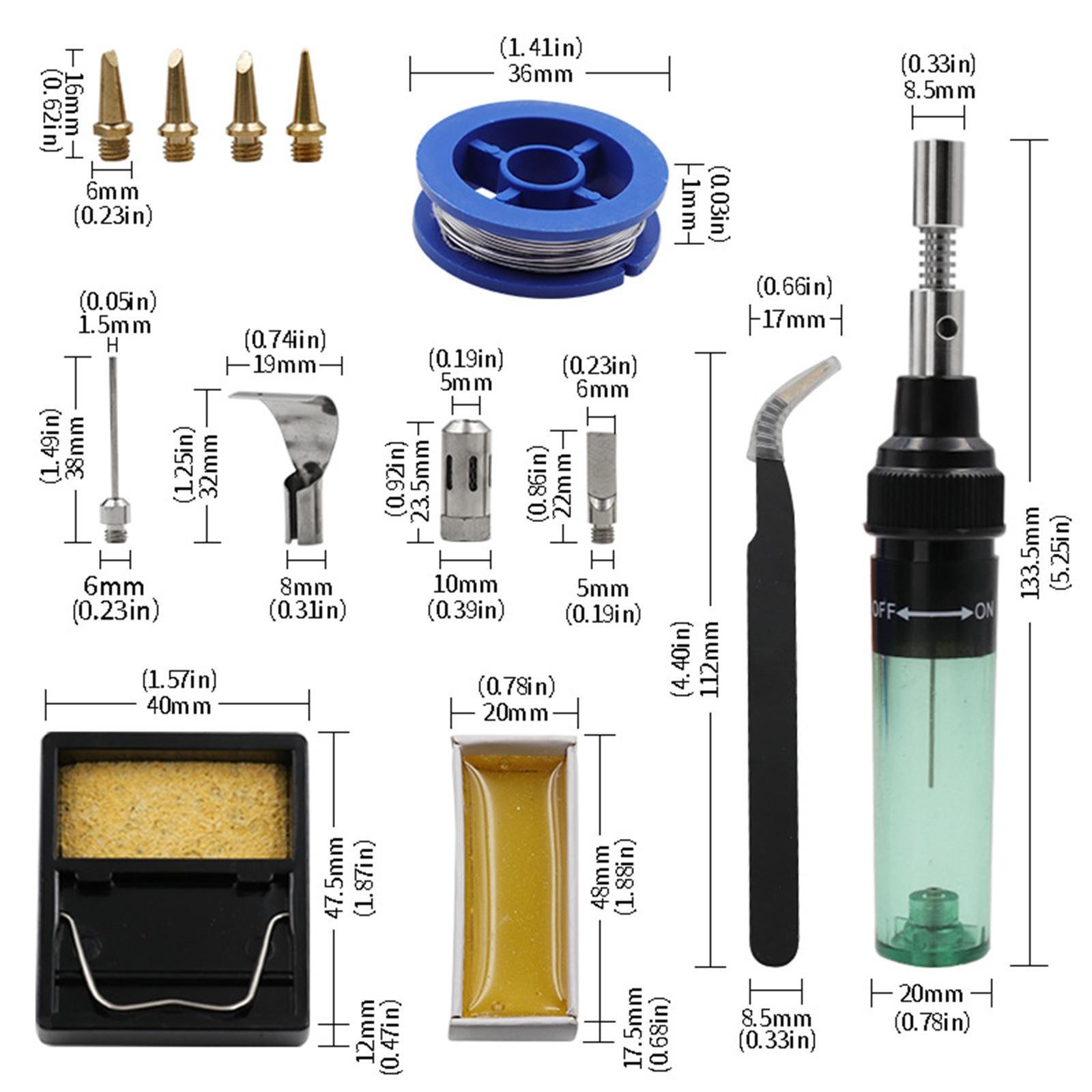 Gas Soldering Iron Set with Replacement Tip for Electronic Product