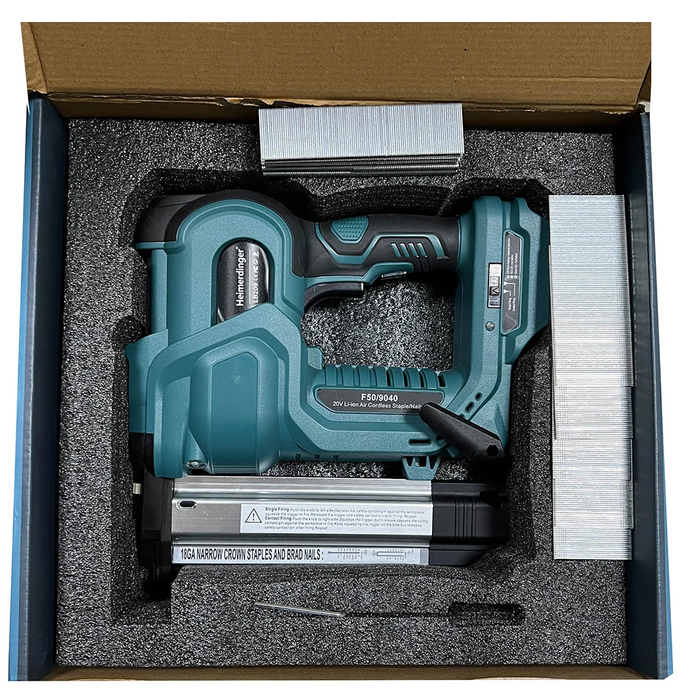 Cordless Nail Gun,18Ga 2 in 1 Nailer/Stapler Gun Compatible with Makita Battery,