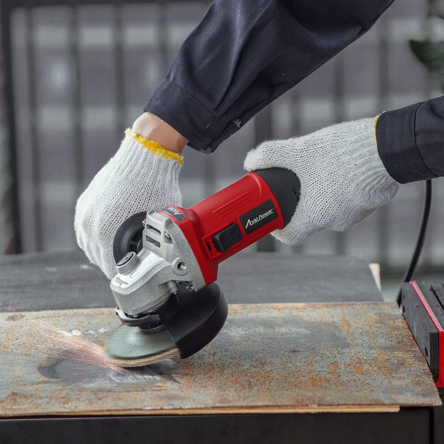 Amoladora Angular Electrica Con Muelas Abrasivas 7.5 Amps Esmeriladora Set