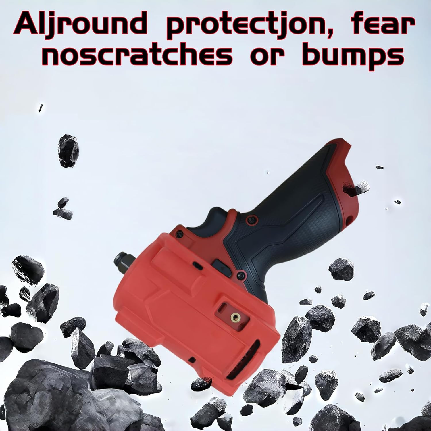 49-16-2563 Impact Wrench Rubber Protective Boot for M12 Fuel Stubby 3/8&Prime; & 1/2&Prime;