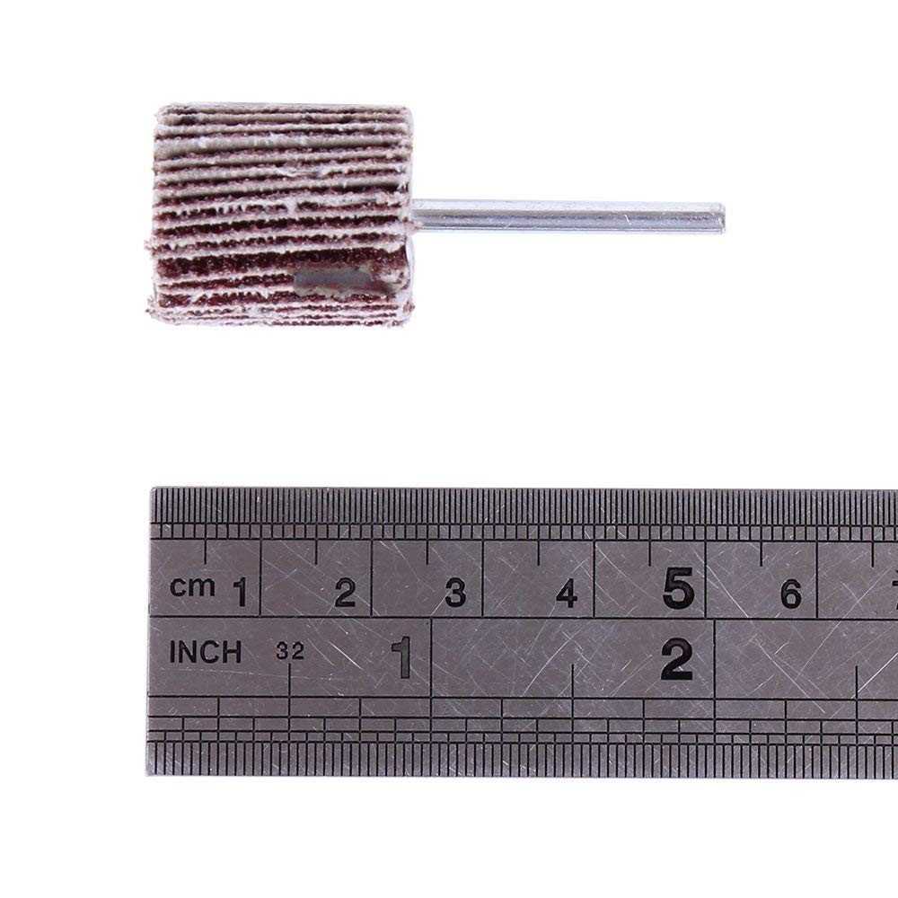 20PCS Abrasive Flap Wheel Sander 80 Grit 1/8&Prime; Shank Diameter 32mm 3/8&Prime; Thick …