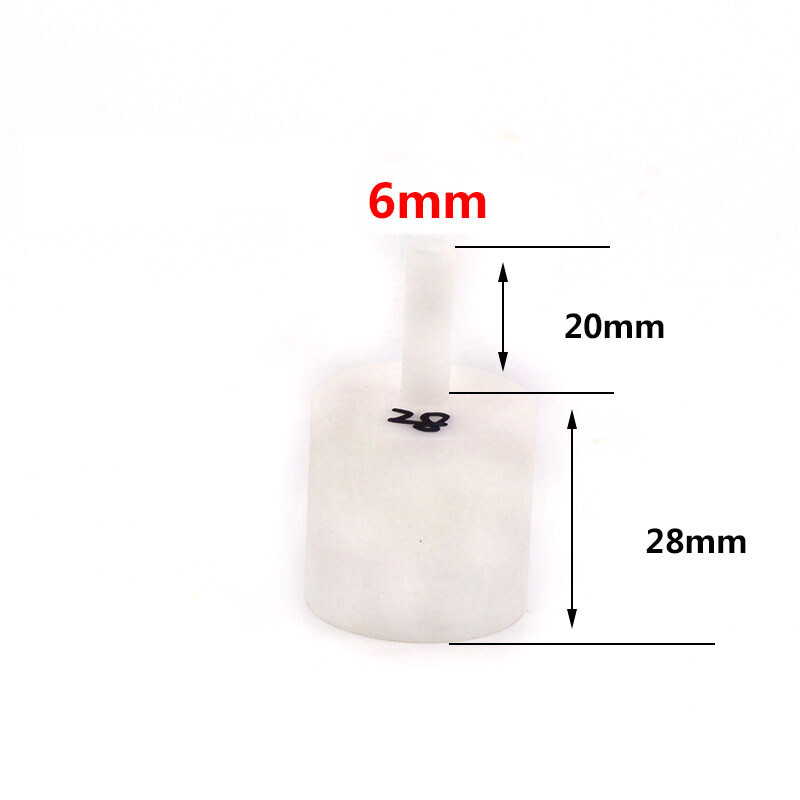 5mm-30mm Nylon Beads Cylindrical Concave Jade Polishing Grinding Tool 6mm Shank