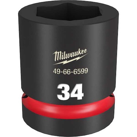 Milwaukee Tool 49-66-6599 34Mm Shockwave Impact Duty 1 In. Drive Standard 6