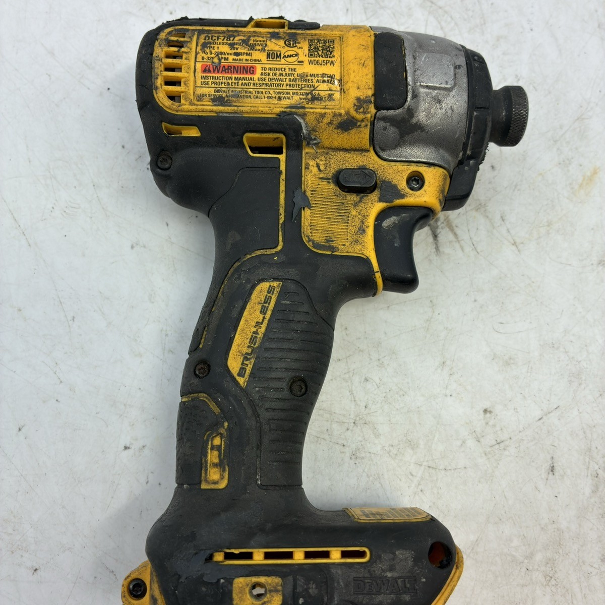 DEWALT DCF787 20V 1/4&Prime; Cordless Impact Driver Tool Only (GO1068014)